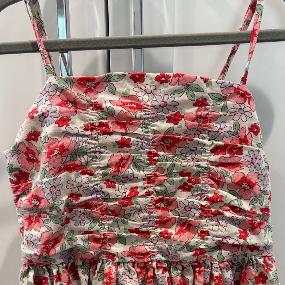 Polo by Ralph Lauren Red and White Floral Kids Dress - Picture 2 of 5